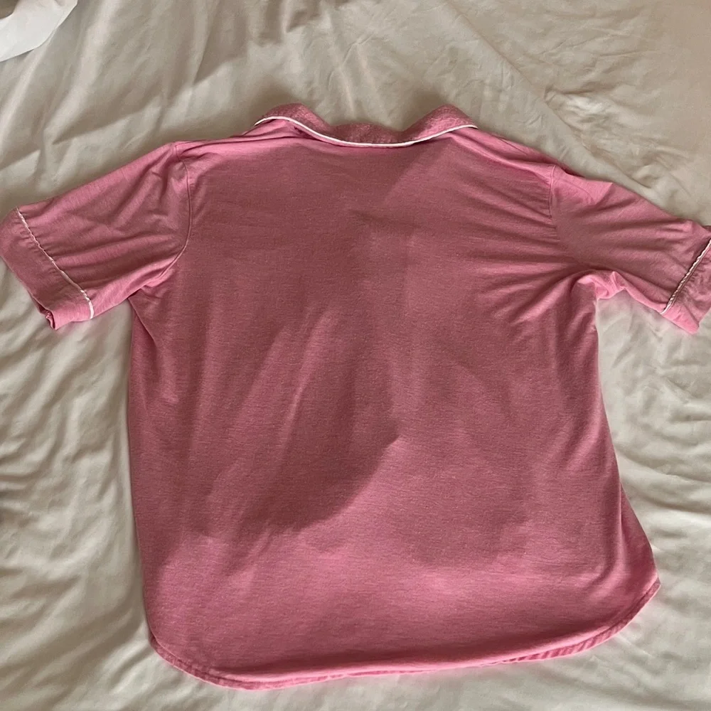Victoria’s Secret Pajama Set Button Down Top Shorts XS pink